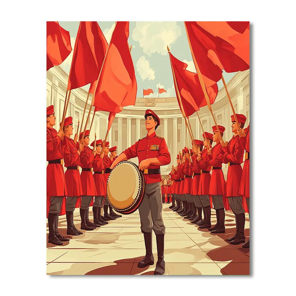 Li Shang Drum Call Number painting