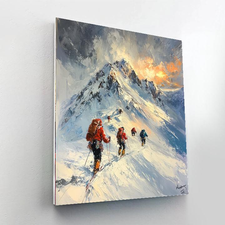 Eugene Delacroix Inspired Storming The Summit Painting by numbers kit
