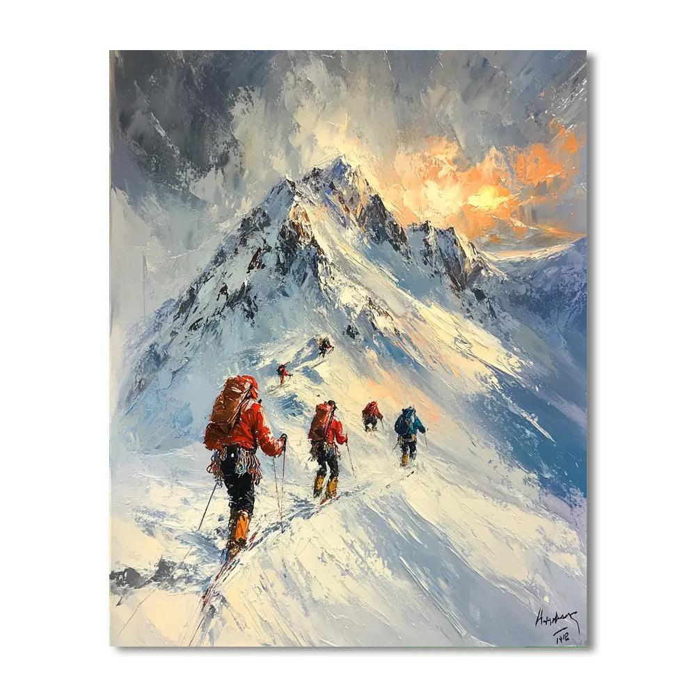 Eugene Delacroix Inspired Storming The Summit Painting by numbers kit