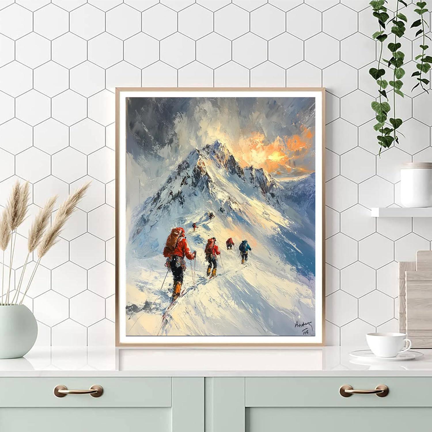 Eugene Delacroix Inspired Storming The Summit Painting by numbers kit