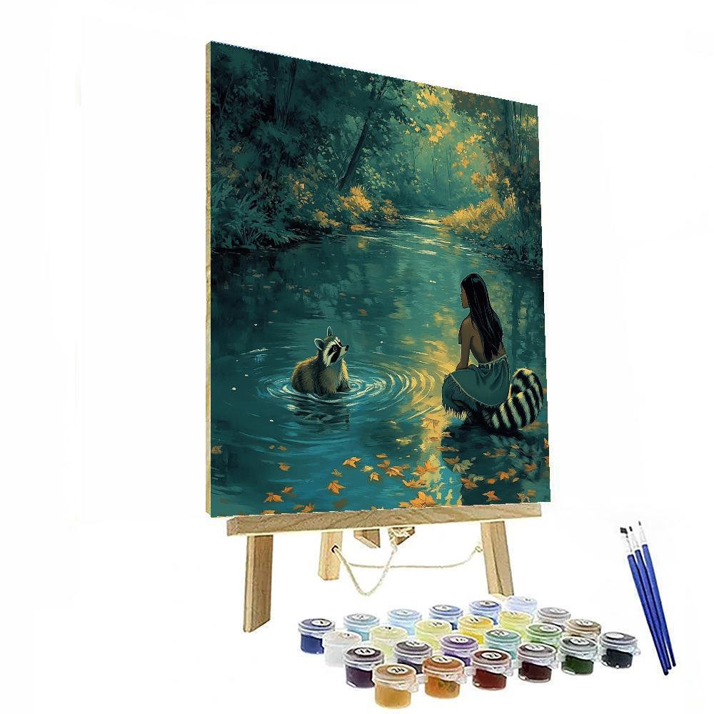 Pocahontas And Meeko Stream Numbered painting kits