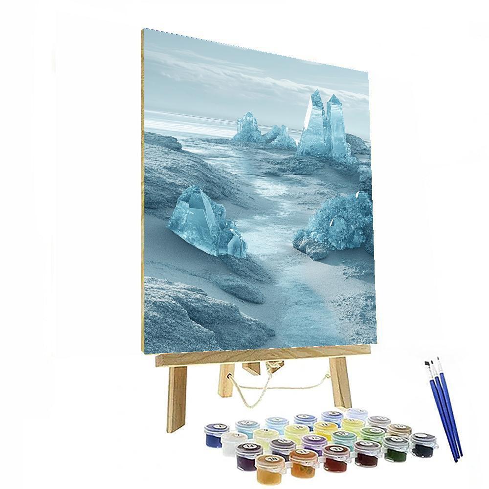 Yves Tanguy Inspired Crystal Shore Painting by numbers kit
