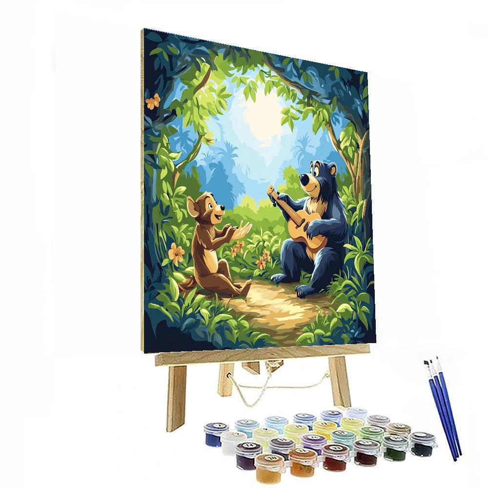 Baloo And Mowgli Song DIY paint by numbers