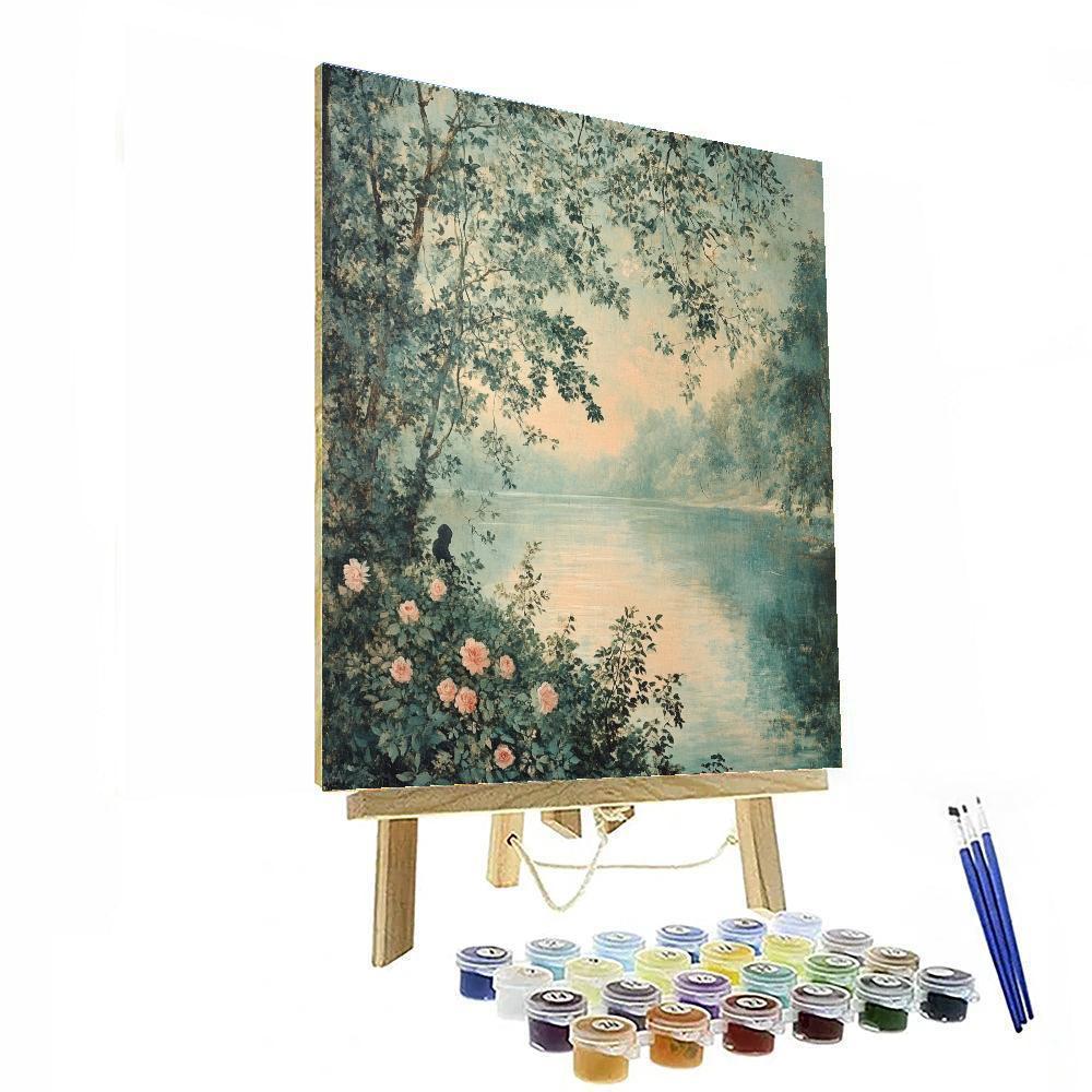 John Everett Millais Inspired Woodland Requiem paint by number