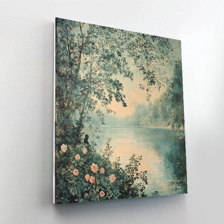 John Everett Millais Inspired Woodland Requiem paint by number