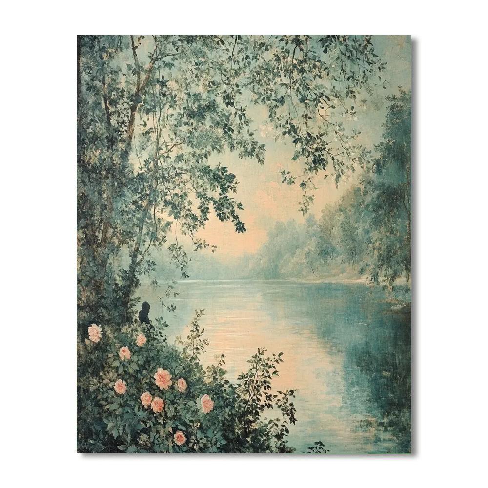 John Everett Millais Inspired Woodland Requiem paint by number