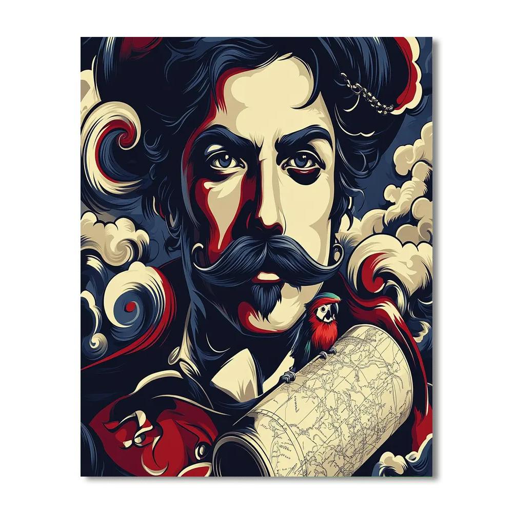 Captain Hook Stormy Plan Paint by numbers kits