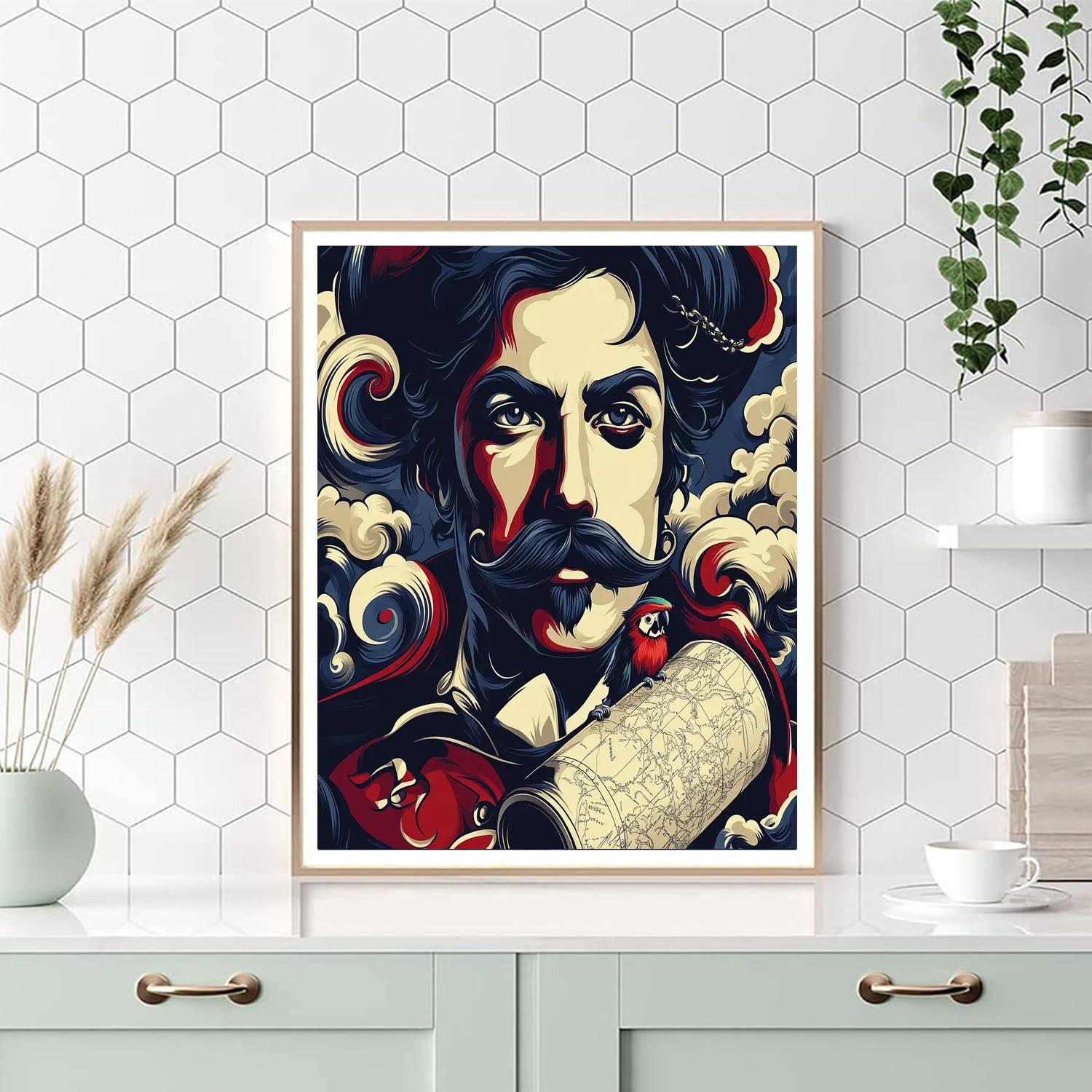 Captain Hook Stormy Plan Paint by numbers kits