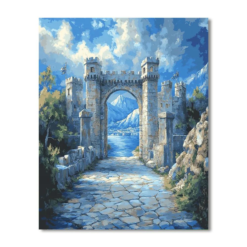 Jacques-Louis David Inspired Citadel Gate Number painting