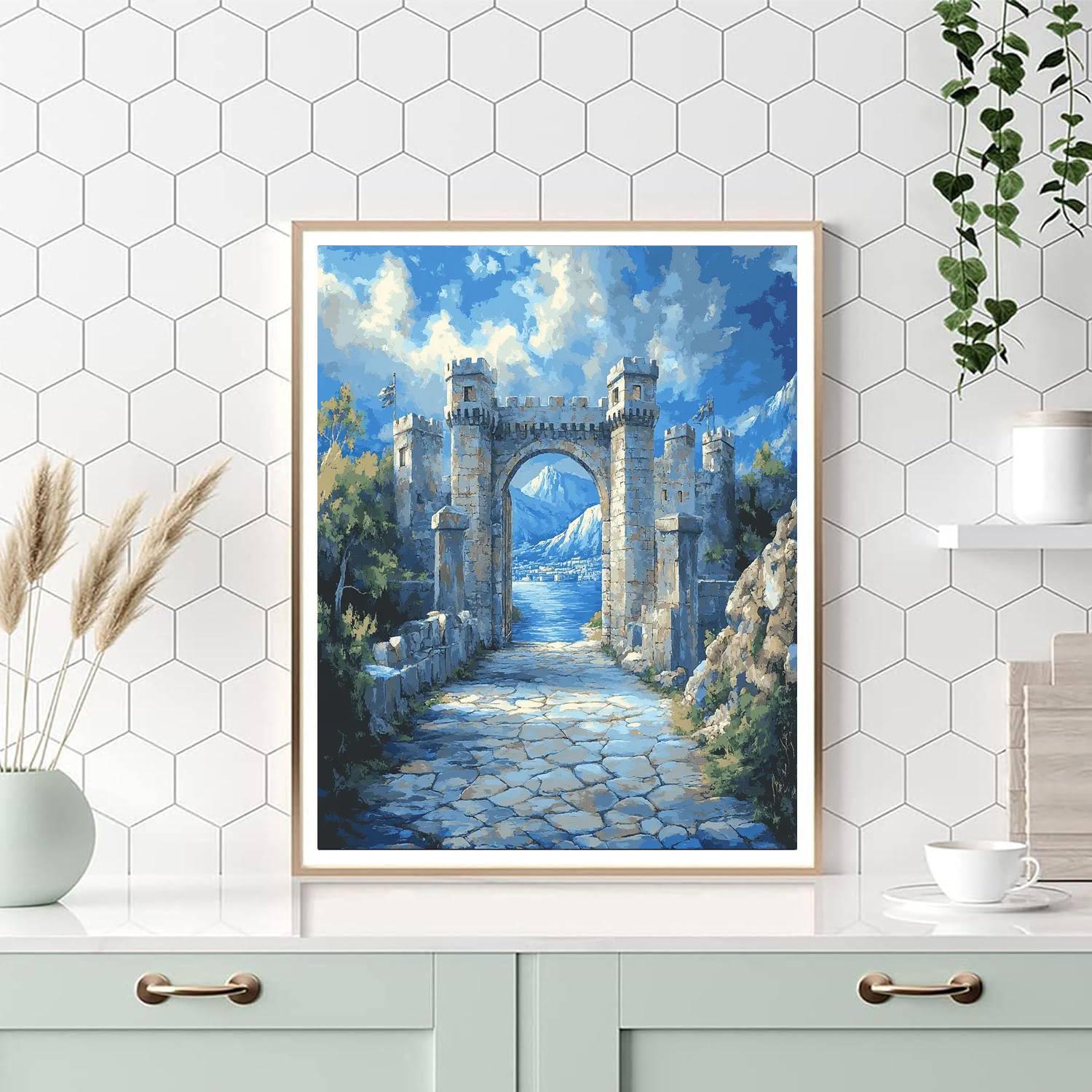Jacques-Louis David Inspired Citadel Gate Number painting