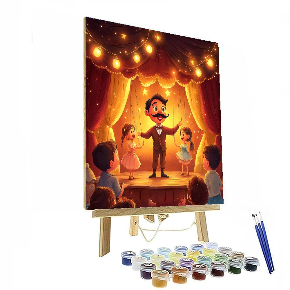 Stromboli Puppet Show Painting by numbers kit