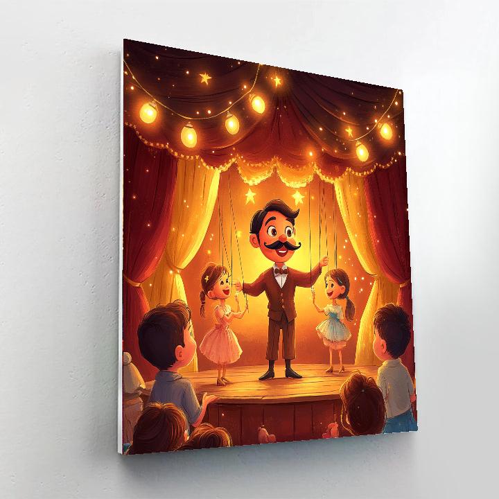 Stromboli Puppet Show Painting by numbers kit