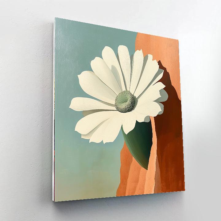 Georgia OKeeffe Inspired Cliff Blossom Paint by numbers art