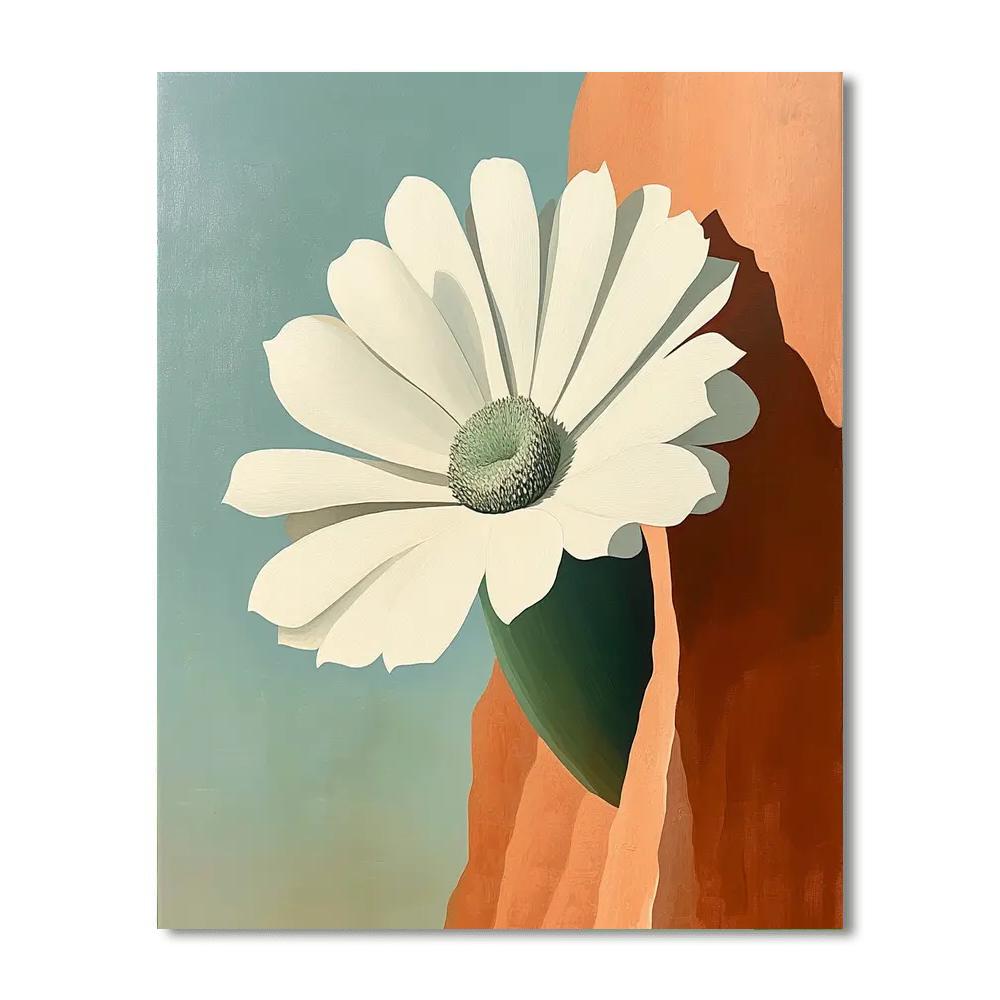 Georgia OKeeffe Inspired Cliff Blossom Paint by numbers art