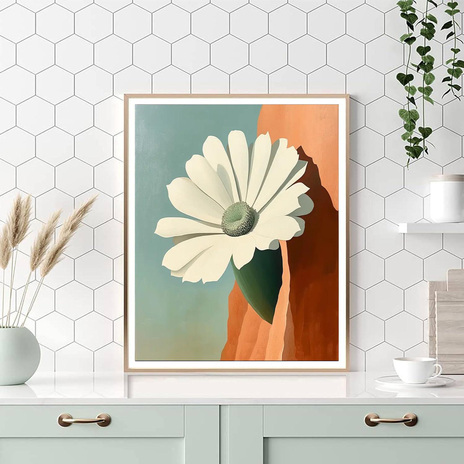 Georgia OKeeffe Inspired Cliff Blossom Paint by numbers art