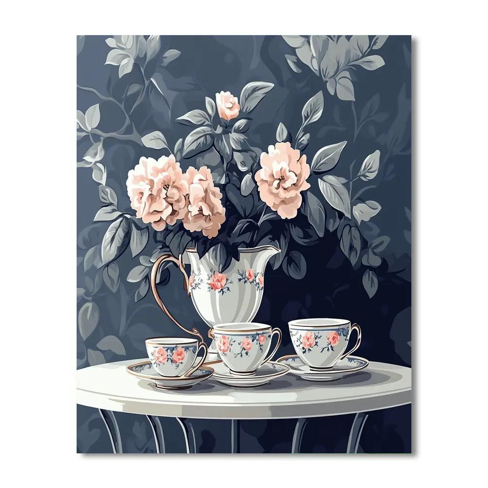 Lady Tremaine Fancy Tea Numbered painting kits