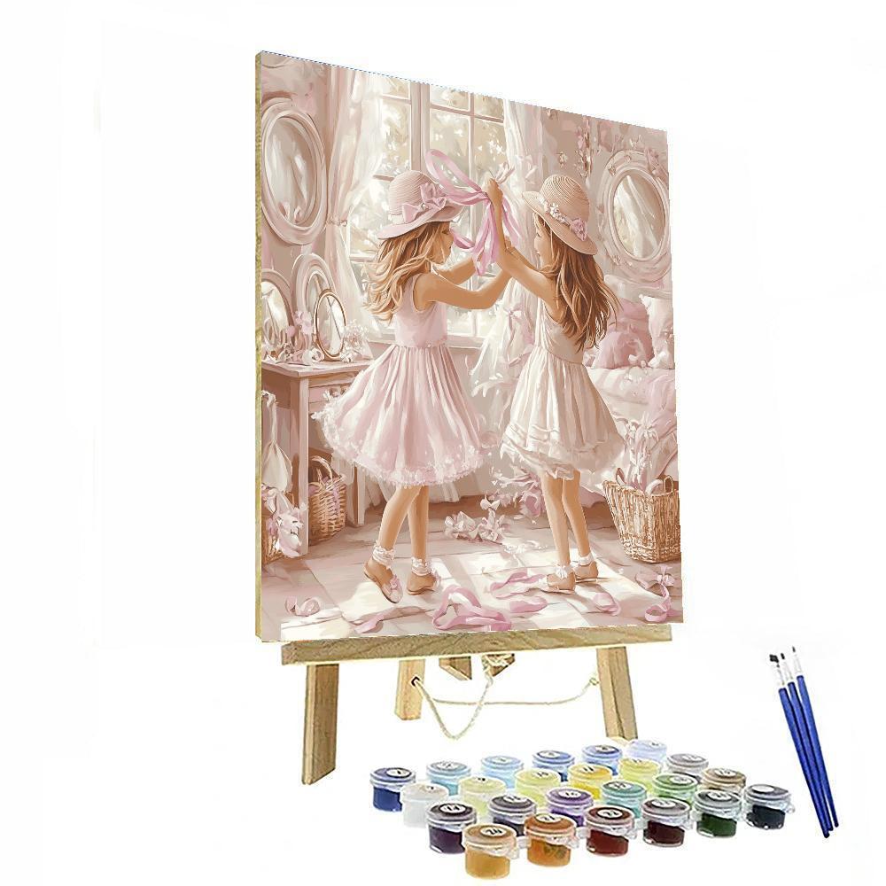 Anastasia And Drizella Dress Up paint by color