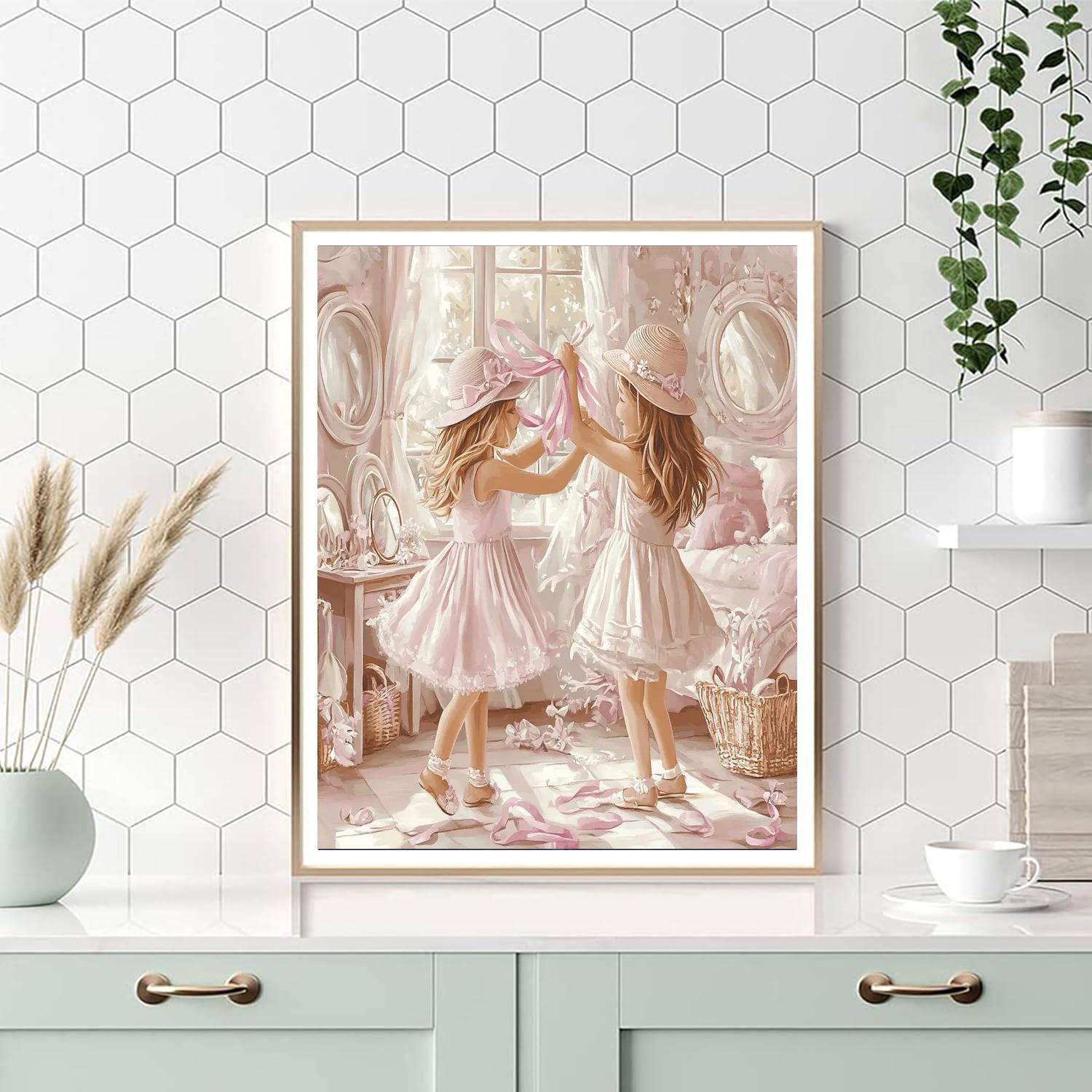 Anastasia And Drizella Dress Up paint by color