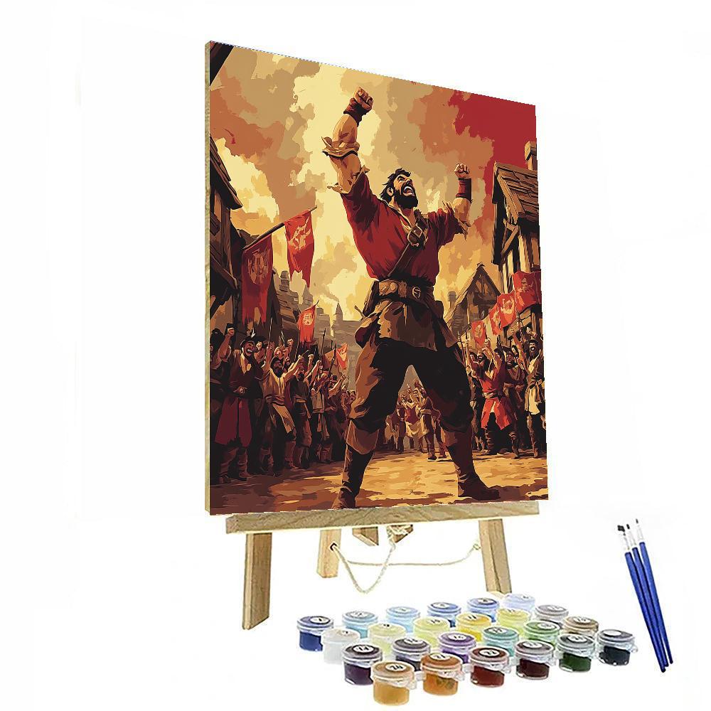 Gaston Mighty Pose paint by numbers