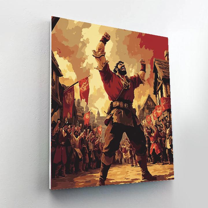 Gaston Mighty Pose paint by numbers