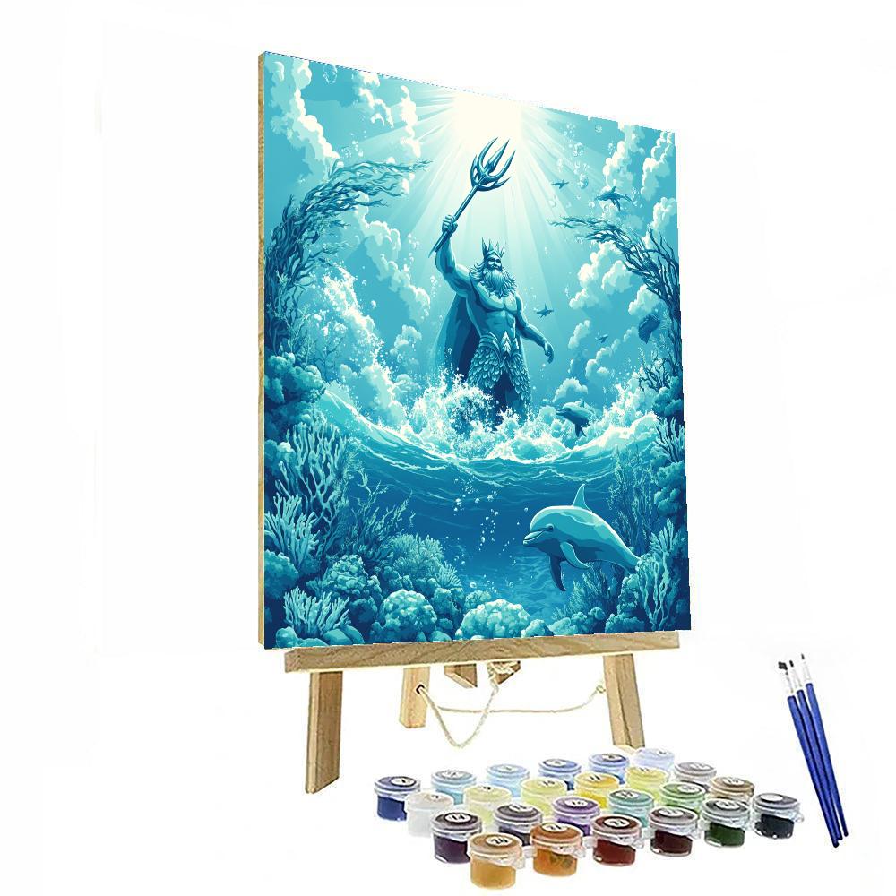 King Triton Ocean Guard paint by number