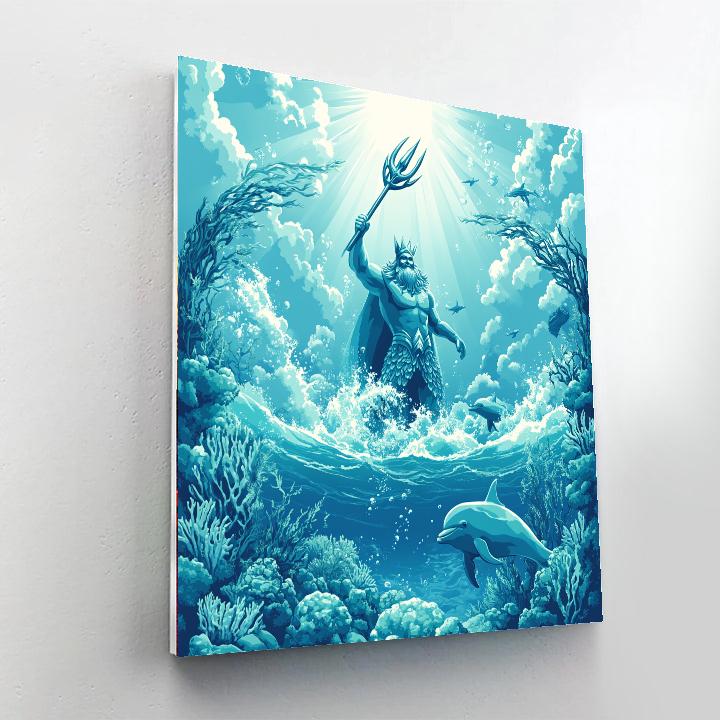 King Triton Ocean Guard paint by number