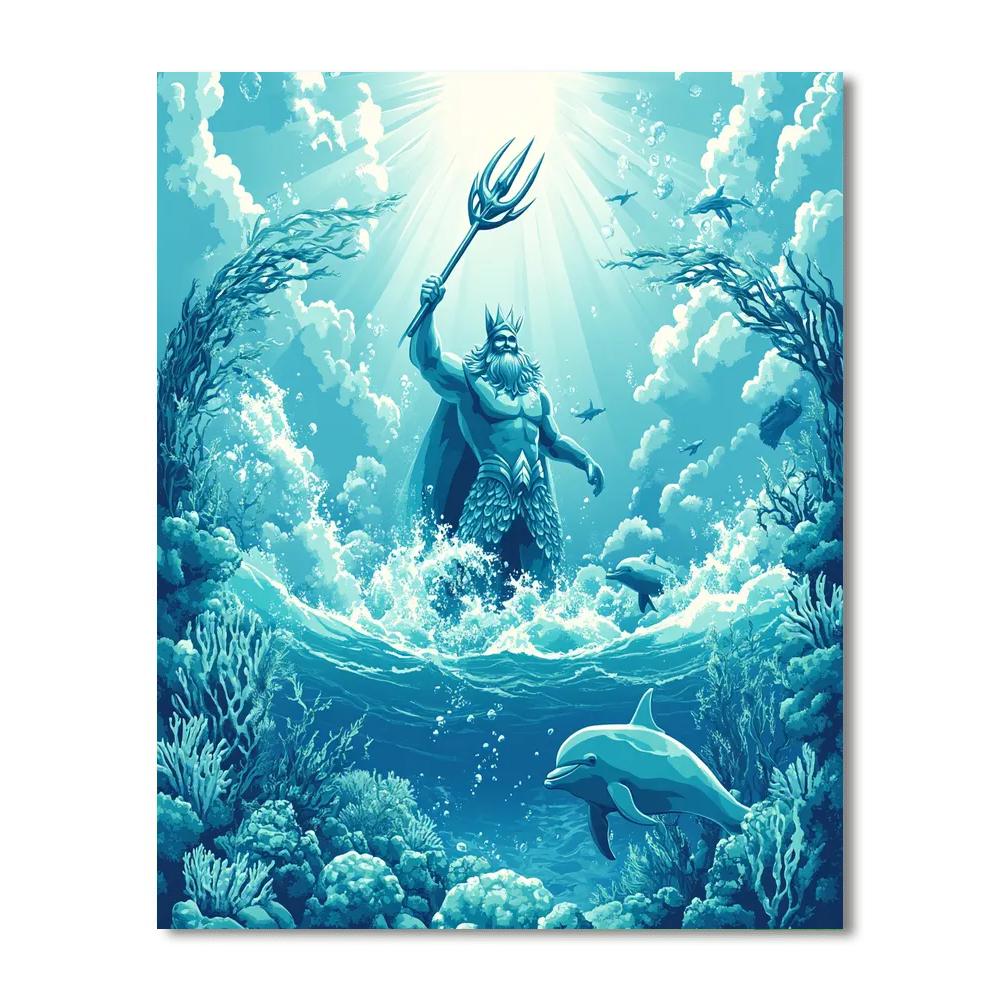 King Triton Ocean Guard paint by number