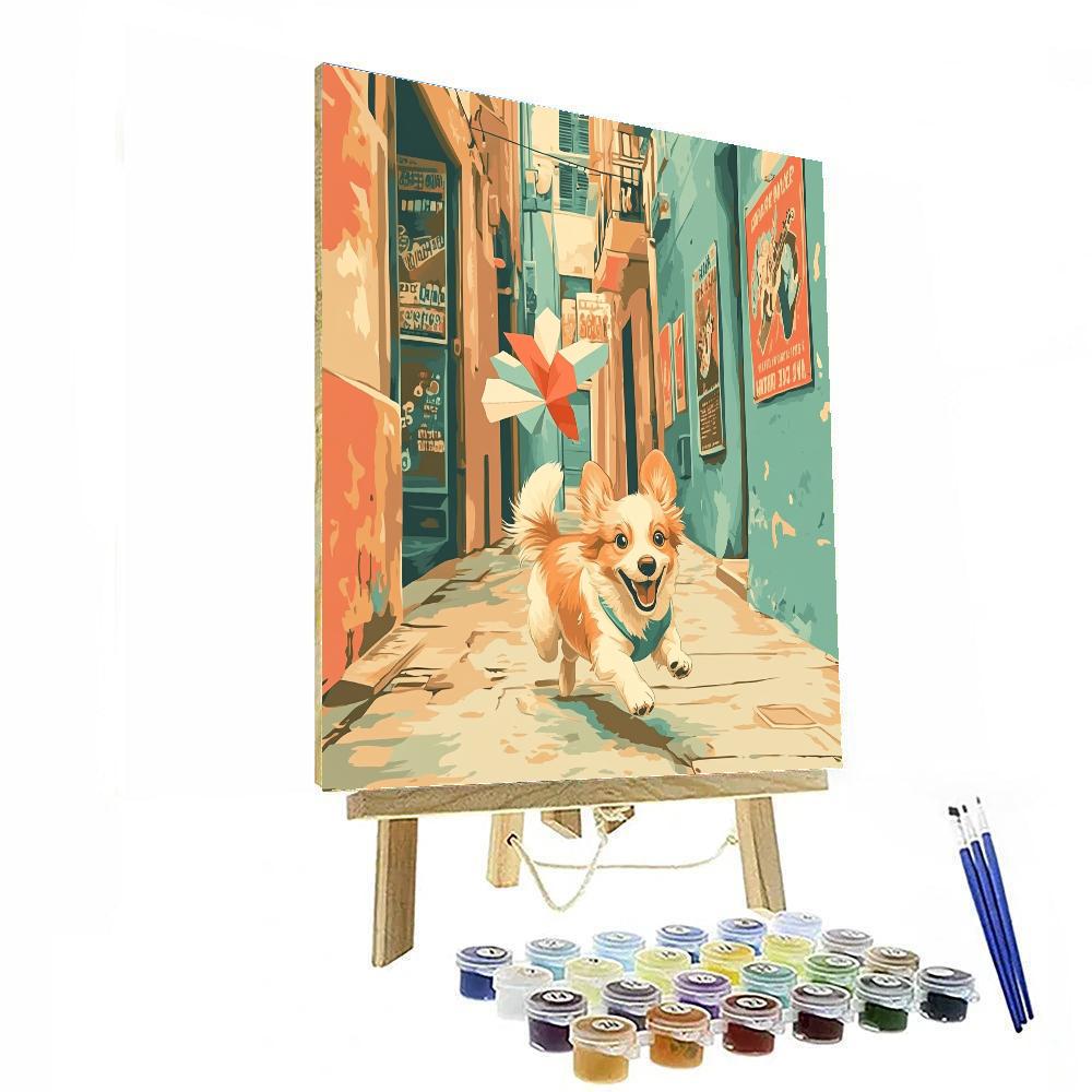 Dante And Miguel Alley Chase DIY paint by numbers