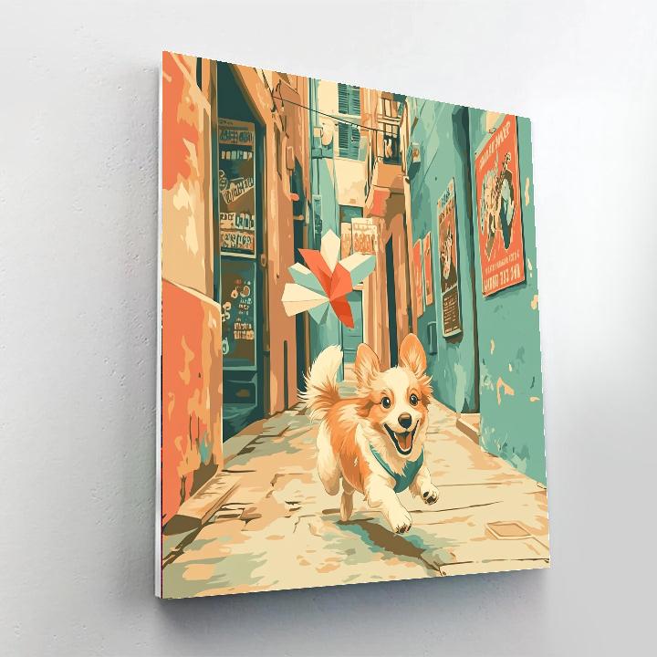 Dante And Miguel Alley Chase DIY paint by numbers