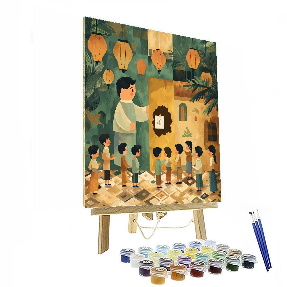 Bruno Helpful Wall Secret Painting by numbers kit