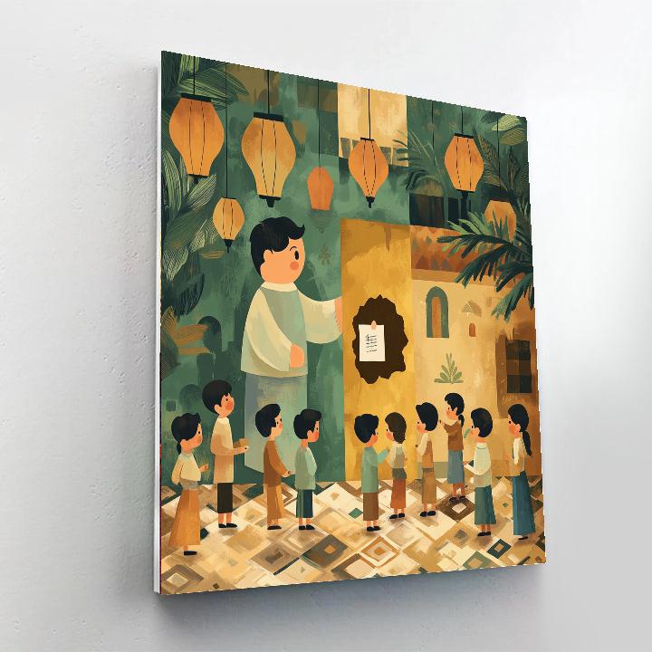 Bruno Helpful Wall Secret Painting by numbers kit