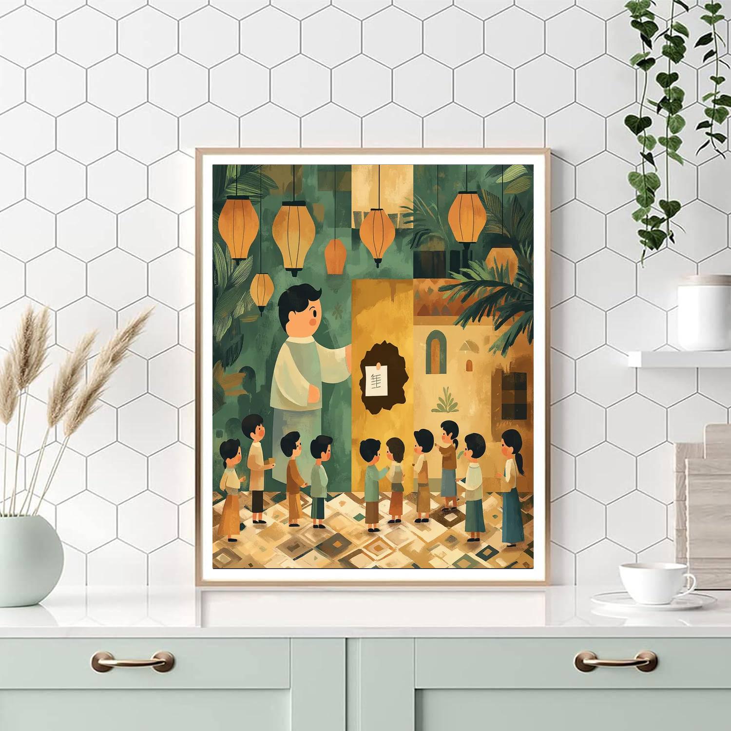 Bruno Helpful Wall Secret Painting by numbers kit