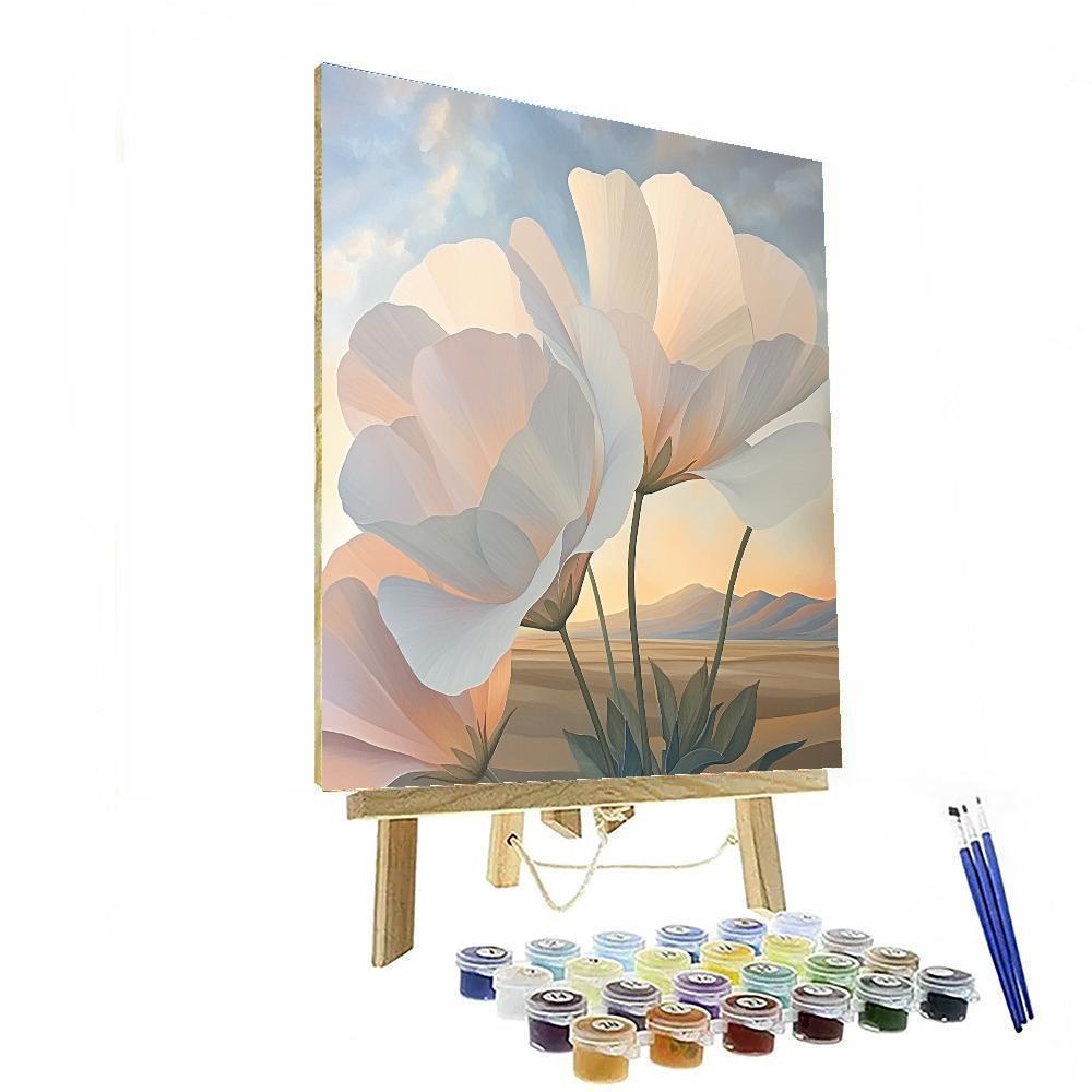 Georgia OKeeffe Inspired Desert Blooms paint by number