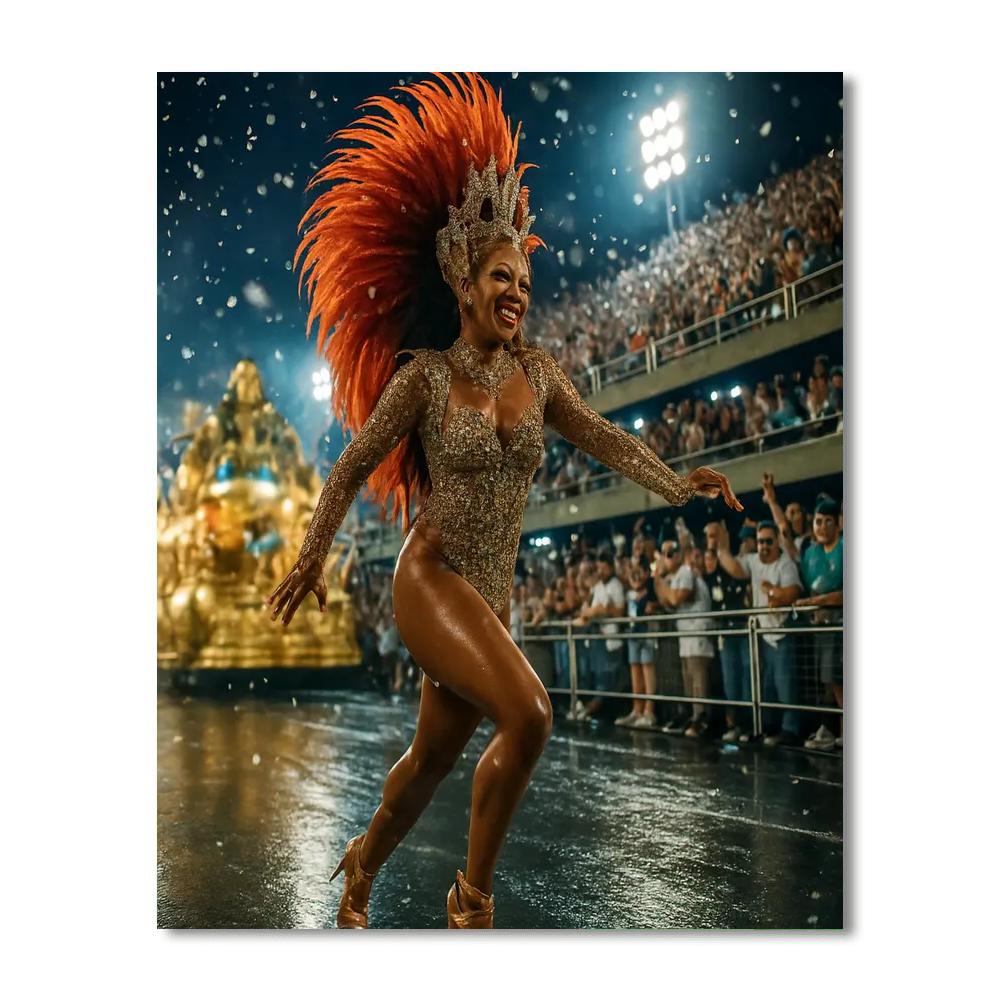 Rio Carnival Street Performer Painting by numbers kit