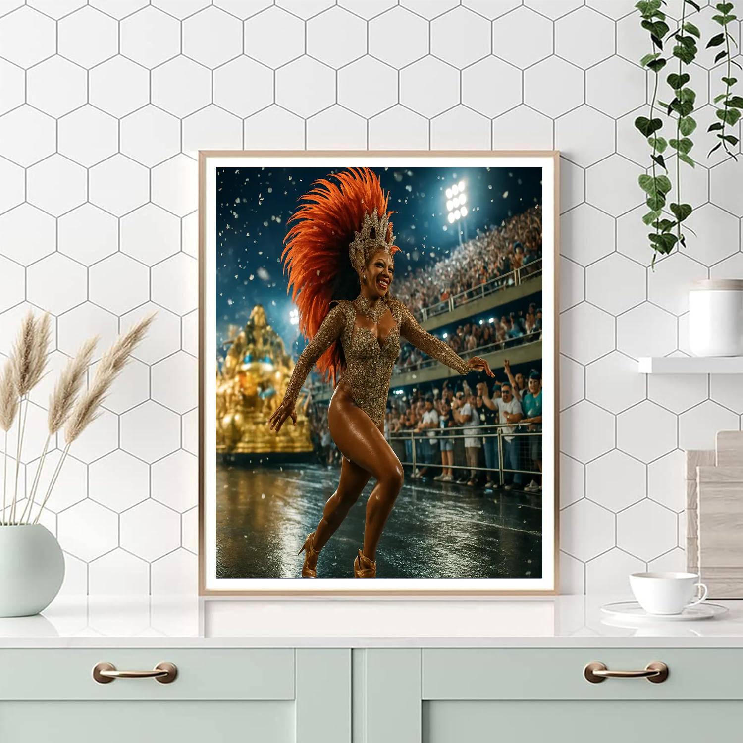 Rio Carnival Street Performer Painting by numbers kit