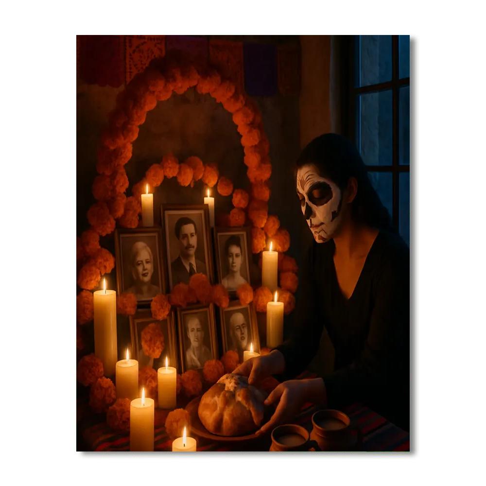 Día De Muertos Home Ofrenda Paint by numbers kits