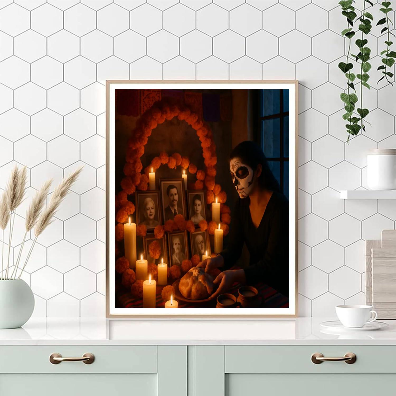 Día De Muertos Home Ofrenda Paint by numbers kits