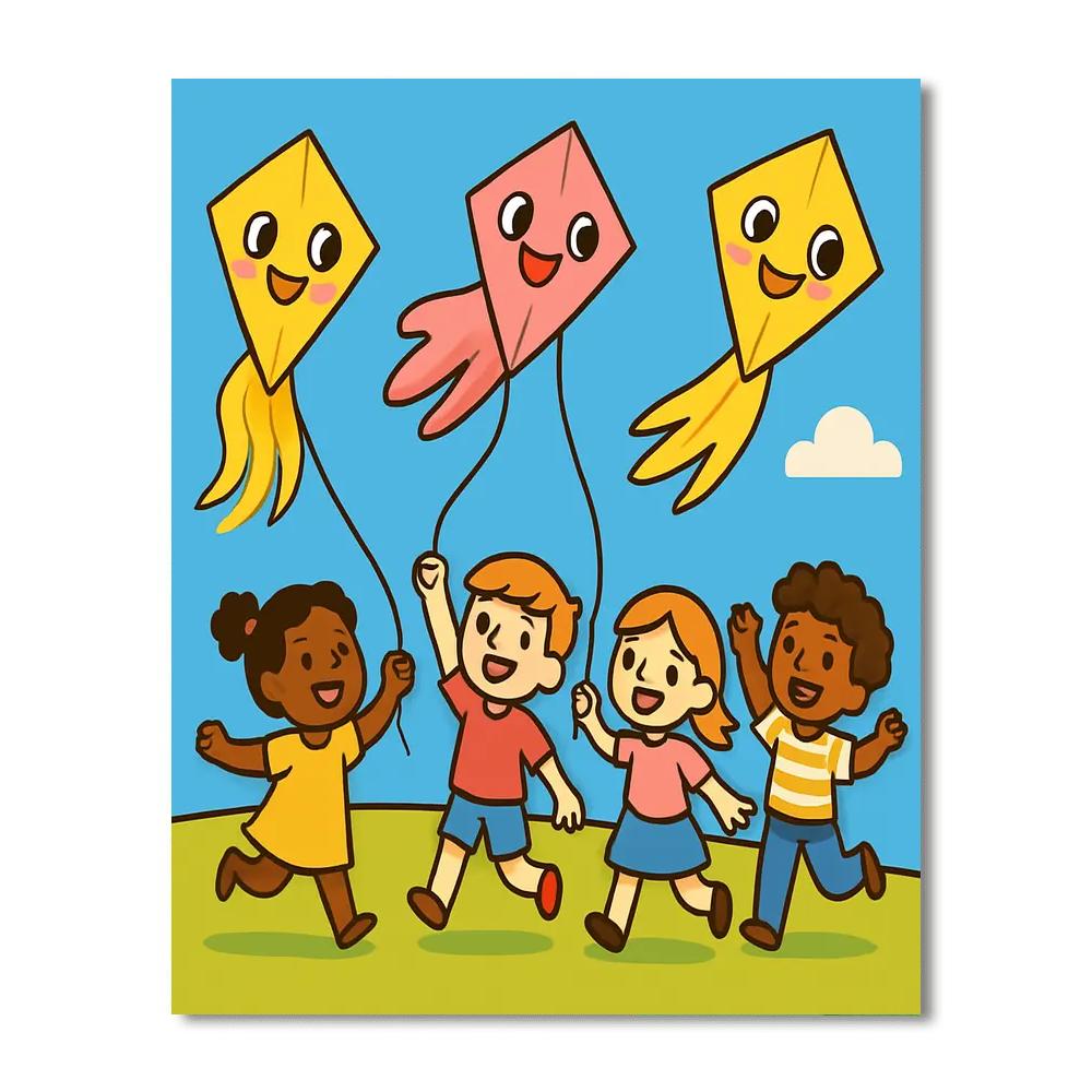 Comet Kite Festival paint by color