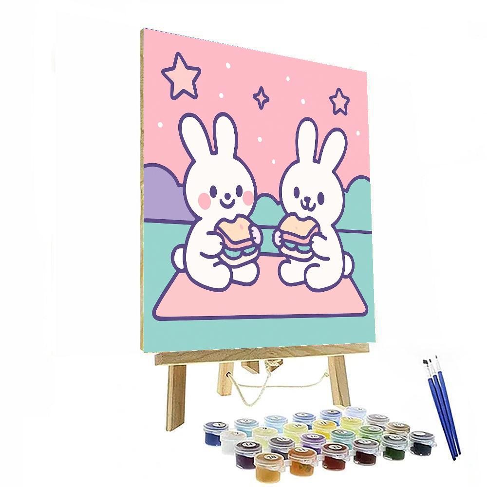 Nebula Picnic Bunnies Paint by numbers kits