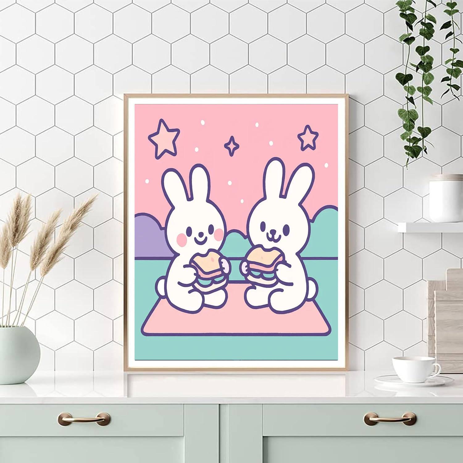 Nebula Picnic Bunnies Paint by numbers kits