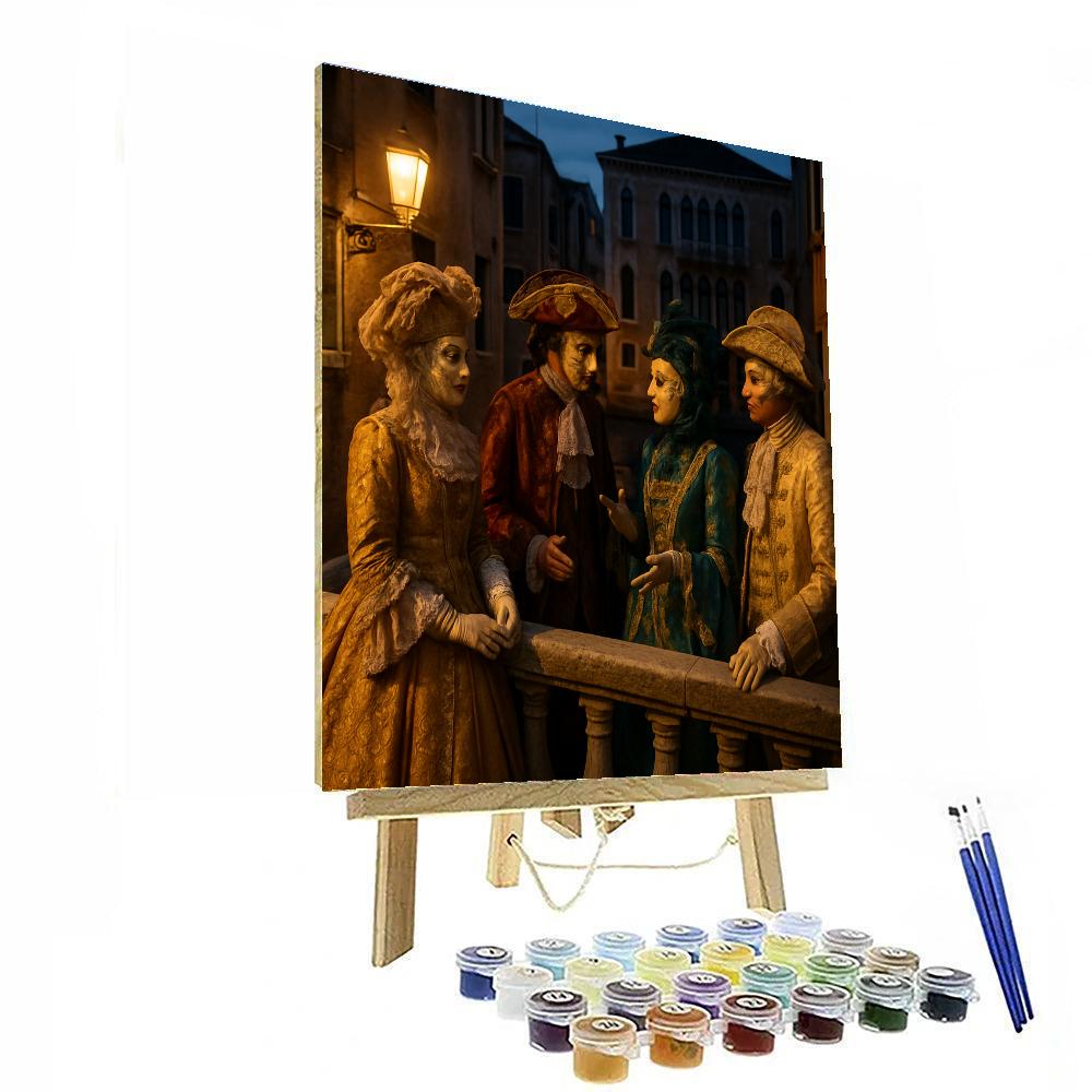 Carnival Of Venice Masked Ball Entrance paint by color