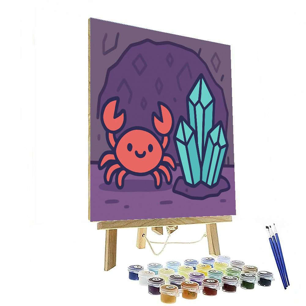 Crystal Cave Crab paint by numbers