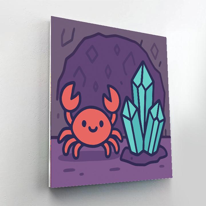 Crystal Cave Crab paint by numbers
