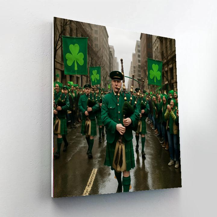 St. Patrick Parade On OConnell Street Paint by numbers kits