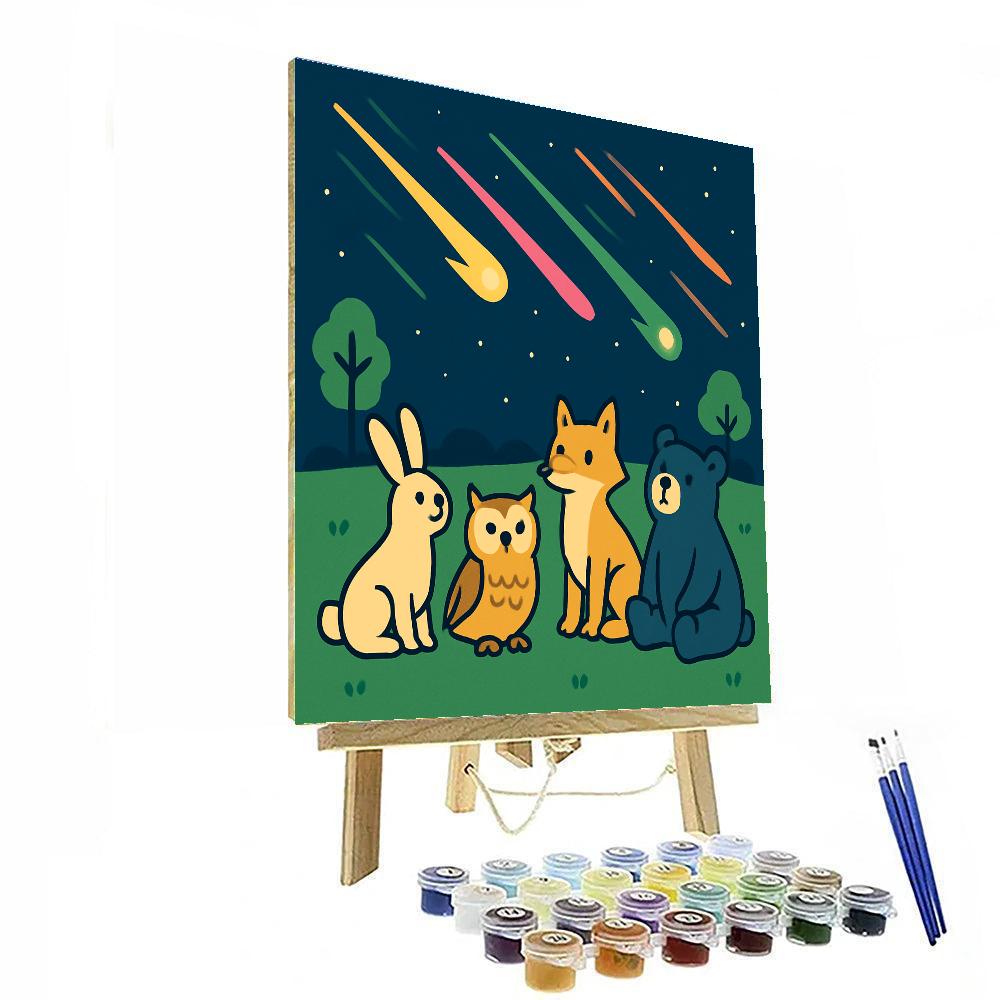 Meteor Shower Meadow paint by color