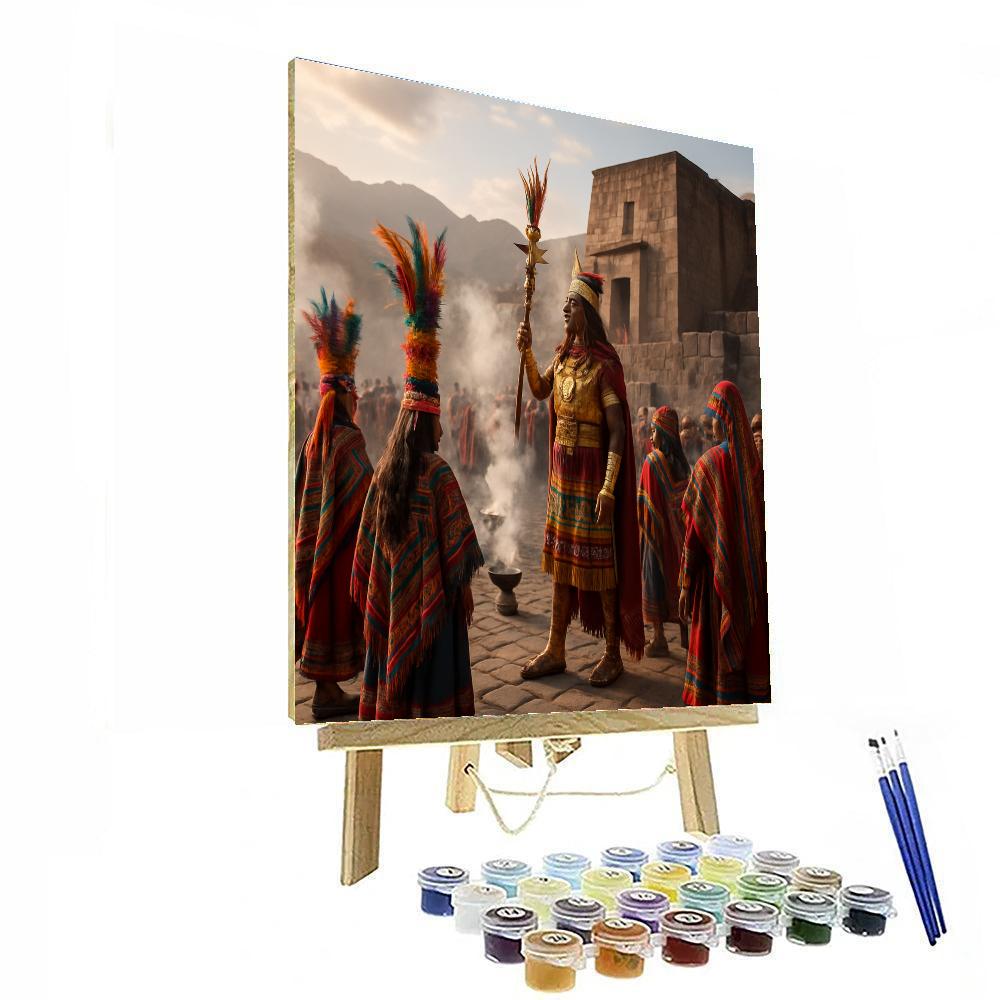 Inti Raymi Plaza Ceremony paint by numbers