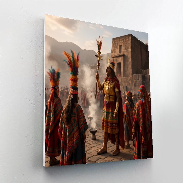 Inti Raymi Plaza Ceremony paint by numbers