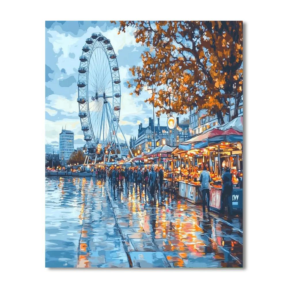 South Bank Walk London United Kingdom DIY paint by numbers