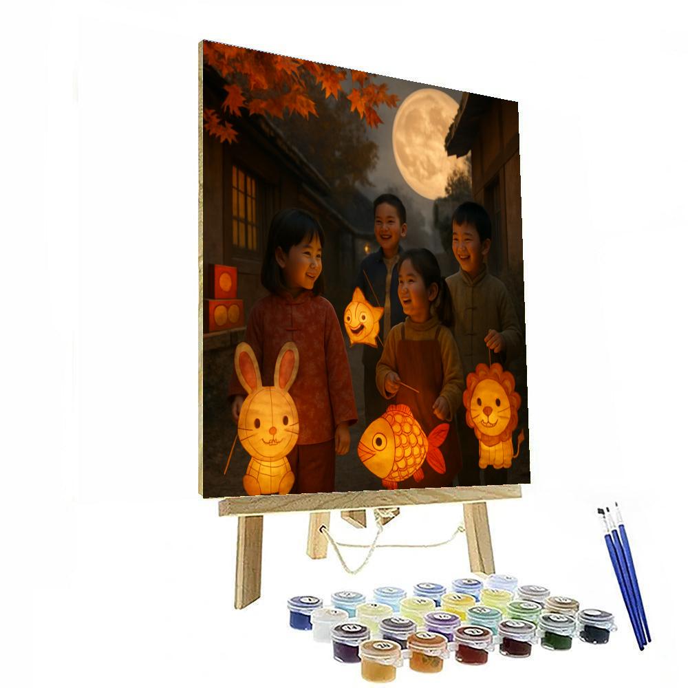 Lantern Parade At Mid-Autumn paint by numbers