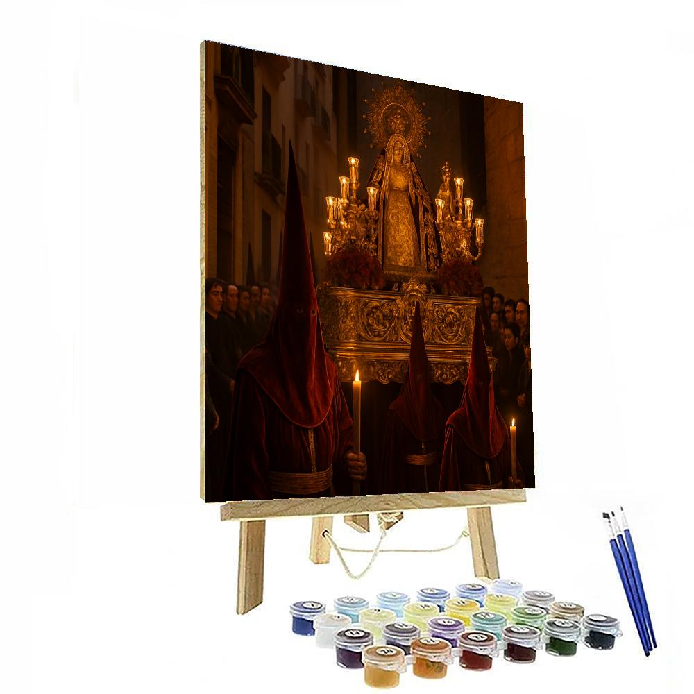 Easter Procession In Seville Painting by numbers kit